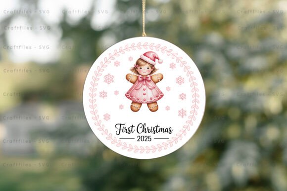 Baby s First Christmas 2025 PNG Ornament Crafts