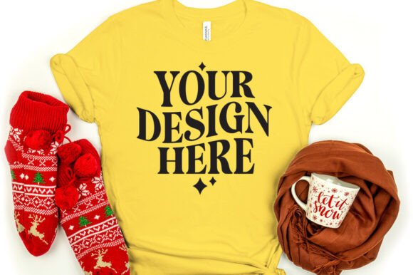 Bella Canvas 3001 Mockup Yellow Review