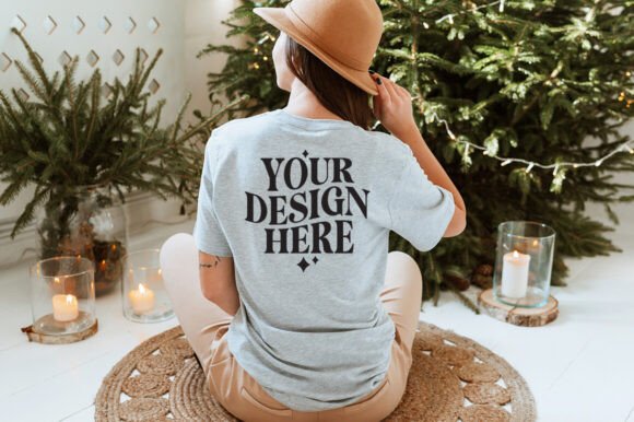 Christmas Bella Canvas 3001 Mockup 20 for Product Mockups