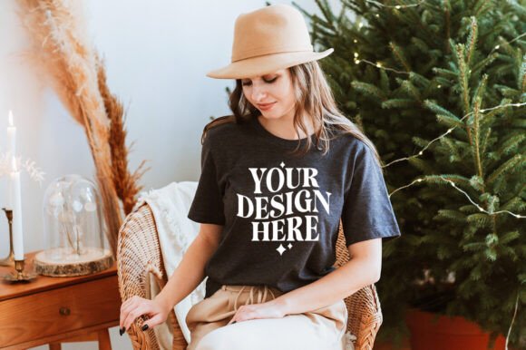 Christmas Bella Canvas 3001 Mockup 27 for Product Mockups