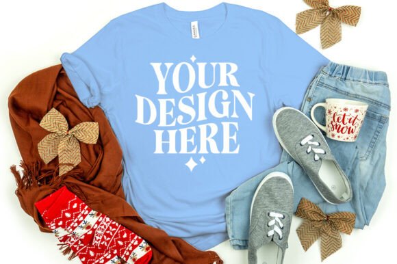 Christmas Bella Canvas 3001 Mockup Ocean: Product Mockups Review