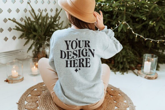 Christmas Gildan 18000 Mockup 13 for Product Mockups