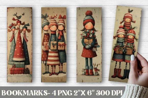 Christmas Girls Printable Bookmarks: Print Templates Review