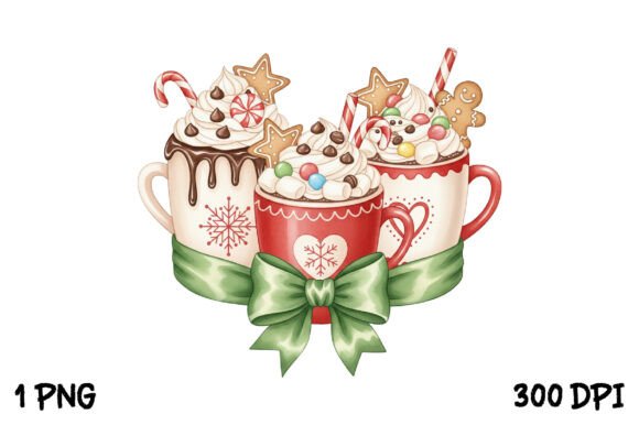 Christmas Hot Cocoa Trio PNG Review