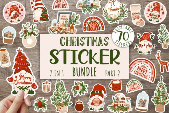 Christmas Packaging Sticker Bundle