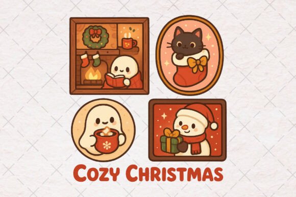 Cozy Christmas-Christmas Frame PNG Review for T-Shirt Designs