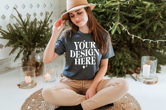 Gildan 64000 Christmas T-Shirt Mockup 9 Review for Product Mockups