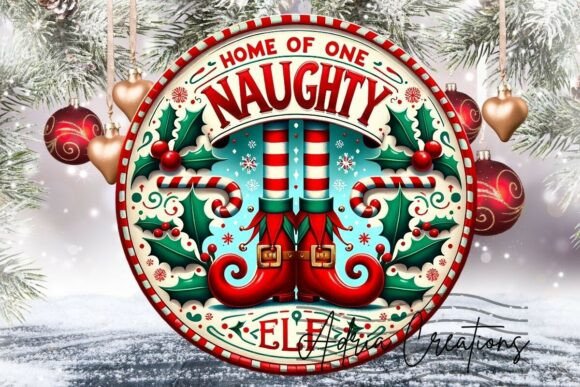 Home of One Naughty Elf Christmas Png: A Designer’s Review for Crafts and Branding