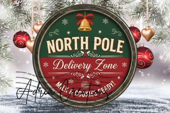 North Pole Christmas Ornament, Door Sign: A Designer’s Review for Crafts