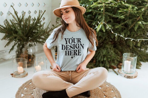 Review: Gildan 64000 Christmas T-Shirt Mockup 7