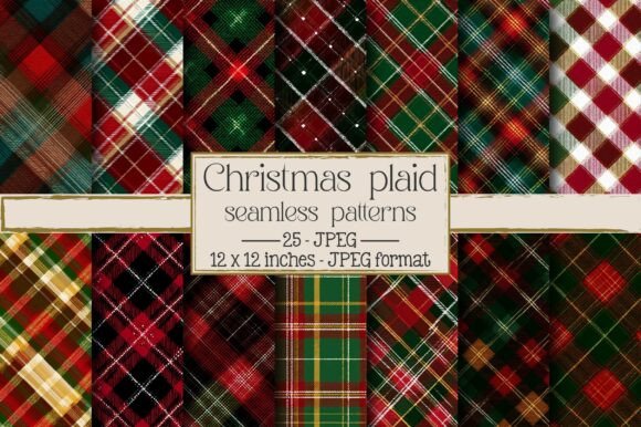 Reviewing Christmas Plaid Seamless Patterns for Seasonal Sales