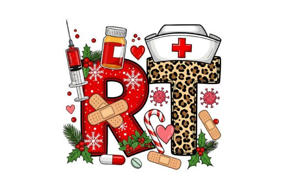 RT Nurse Christmas Medical Design for T-Shirt Designs