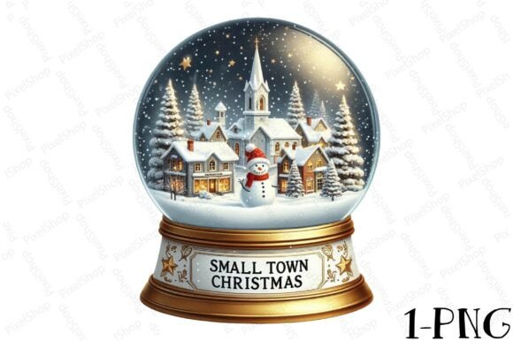 Small Town Christmas Globe PNG Review: A Strategic Asset for T-Shirt Designs and Seasonal Sales